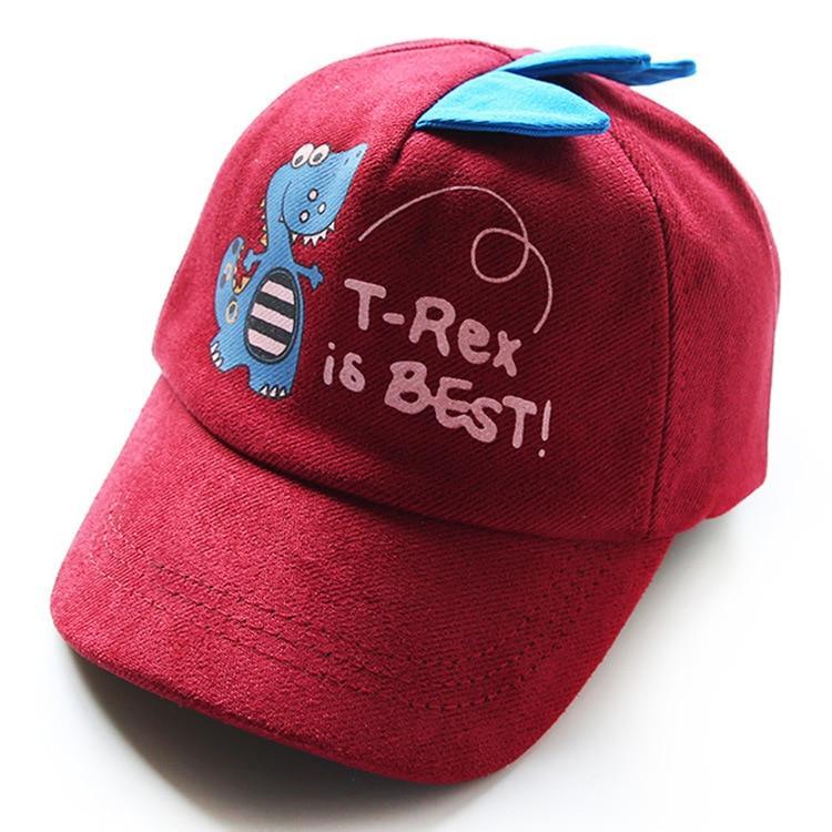 'T-REX IS BEST\' DINOSAUR KIDS HATS