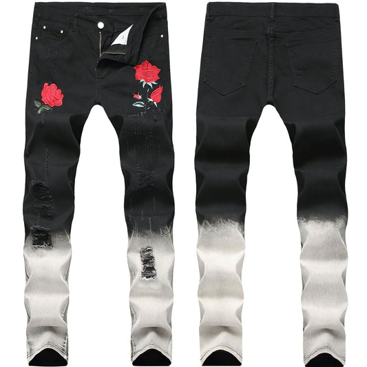 Maxime Black Feet Pants Rose Jeans
