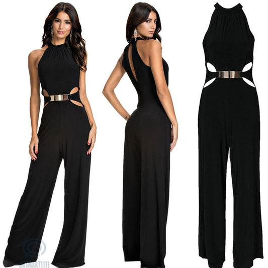 Maxime Casual stitching long-sleeved jumpsuit