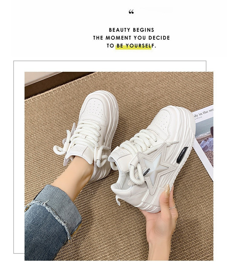 All-match Casual White Shoes For Women