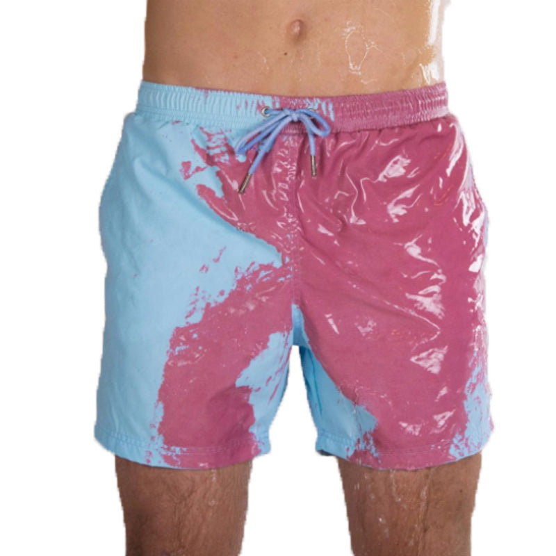 Color Beach Shorts Summer Men Swimming Trunks Swimwear