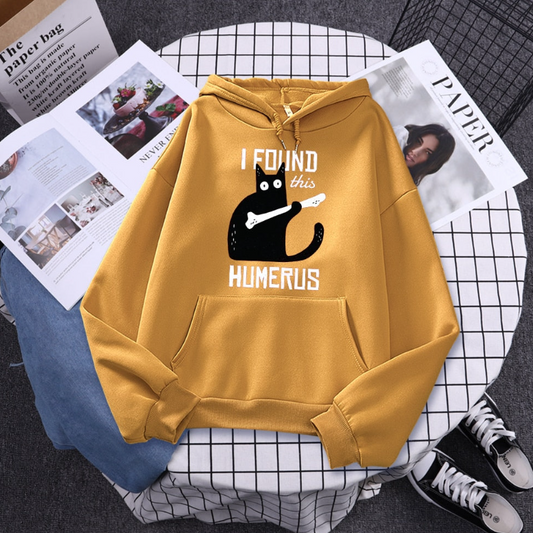 Funny Cat Hoodie Of The Humerus