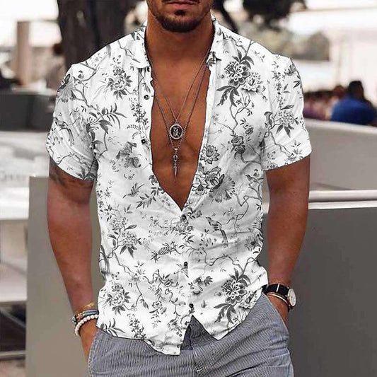 Maxime Short Sleeve Men's Lapel Shirt