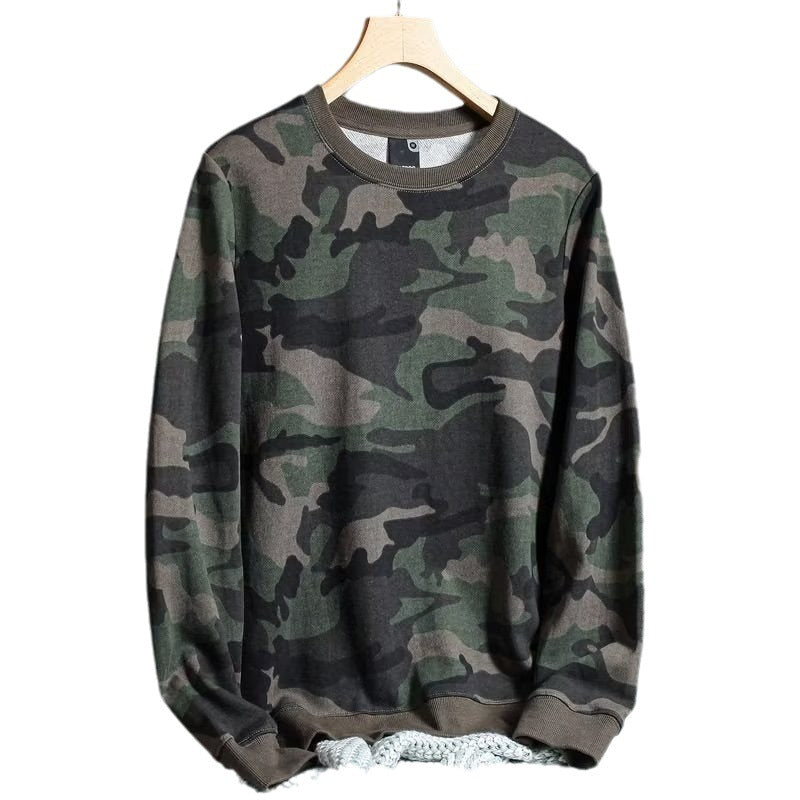 Camouflage Long-sleeved Men's Sweater