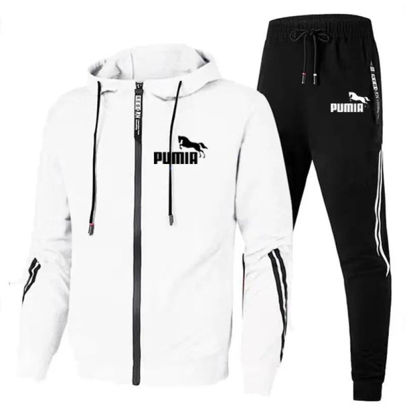Tracksuit Mens  Jacket Sports Hoodies Jogging Suit 2PCS Design