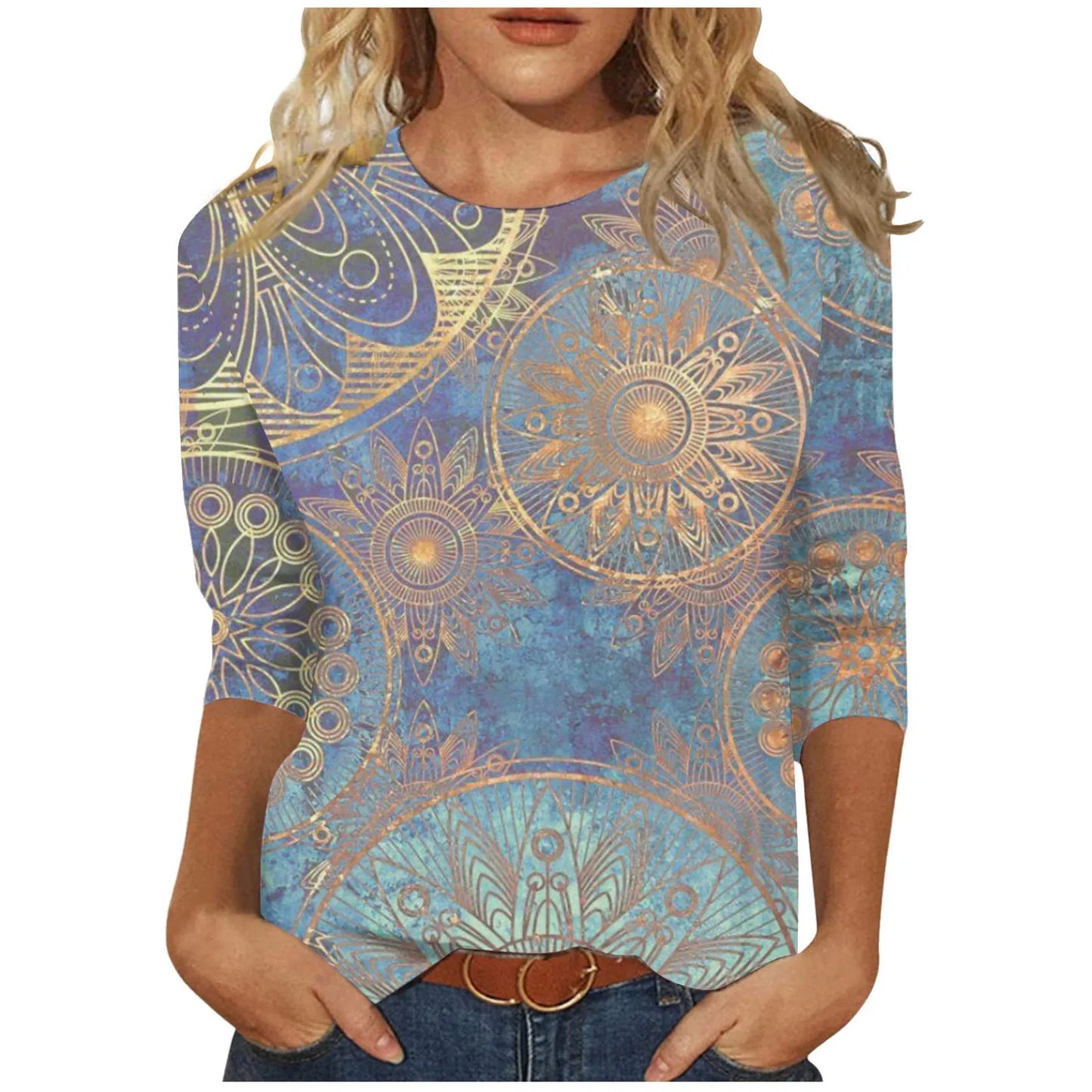 Women Cute Print Graphic Tees Blouses Casual Plus Size