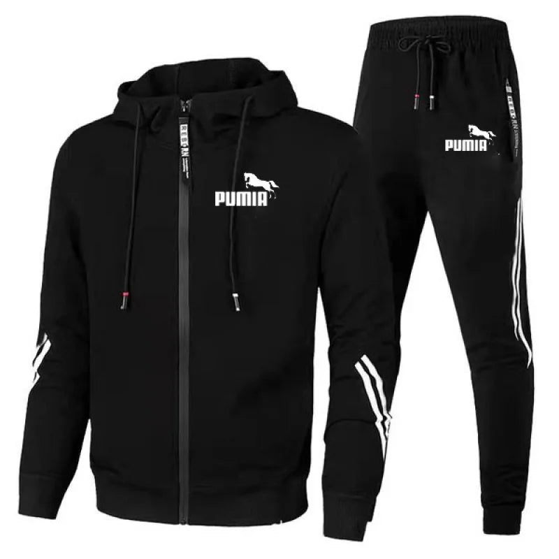 Tracksuit Mens  Jacket Sports Hoodies Jogging Suit 2PCS Design