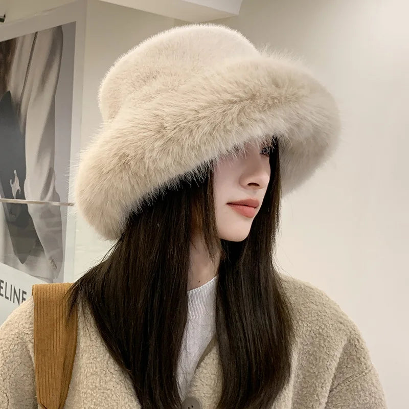 Winter Hat for Women Luxury  Soft Panama Cap