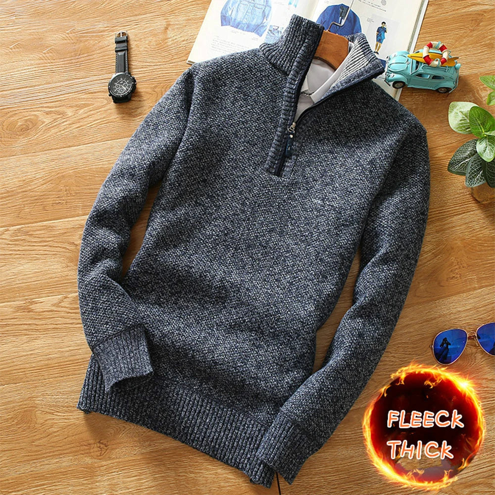 Jackets Mens Slim Fit Knitted Sweatercoat Thick Cardigan Sweater Coat Men