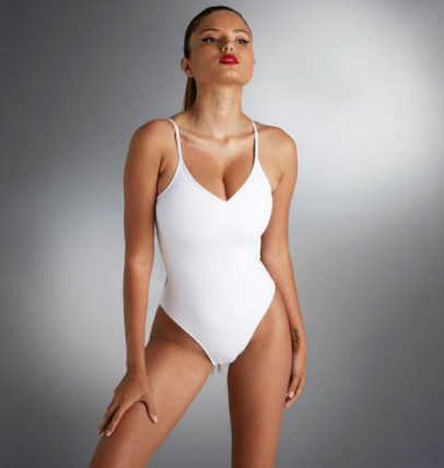 Triangle One-piece Swimsuit Womens Clothing