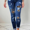 Patch Stretch Skinny Jeans