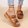 Double Buckle Slippers Women