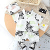 Baby Lapel Short Sleeve Shirt Suit