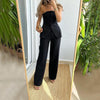 Maxime Casual Graceful Tube Top Suit Pants