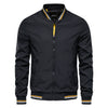 Men's Striped  Casual Outerwear Sports Baseball