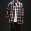 Maxime Plaid casual long sleeve shirt men