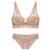 Laceless Bra Gathering Bra Lace Bra Set