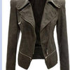 Leather jacket zipper