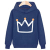 hooded plus velvet sweatshirt