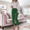 MAXIME High waist drawstring trousers