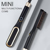 Mini Hair Straightener Brush Hot Comb Iron Ceramic