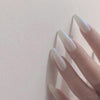 Long Ballet Nails With Flat And Pointed Water Droplets