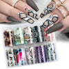 Nail Art Sticker Snake Skin Animal Grain Nail Star Paper Transfer Paper Laser Paper