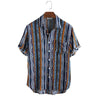 Maxime Stripe Short Sleeve Beach Shirt