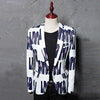 Men's Printed Suit Jacket