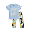 Boy Suit Short-Sleeved T-Shirt Two-Piece Suit