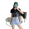 Jeans Women Loose And Thin Wide Leg Pants Shorts