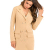 MAXIME V-Neck Double-Breasted Blazer Dress