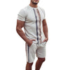 Short Sleeve Casual Suit Two-piece Men