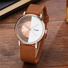 Trendy retro semicircular watch