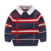 Boys plaid jacquard sweater