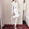 Maxime Women white Slim Pant Suits