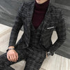 Maxime Thick Slim Fit Plaid Suits