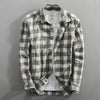 Maxime Long-Sleeved Lapel Plaid Shirt