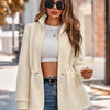 Casual  Long Sleeve Plush Coat