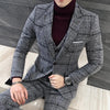 Maxime Thick Slim Fit Plaid Suits