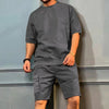 Men's Sports Shorts Casual Trendy 2pcs Set Clothing