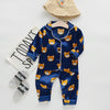 Long sleeve ice silk bear pajamas set for boys and girls