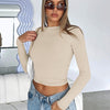 Maxime Knitwear Tight Casual Long Sleeve T-shirt