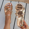 Sandals Summer Beach Shoes For Women Casual Low Heel Flat Slides Slippers