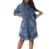 Women's Denim Long Dress