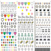 Watermark sticker decal nail sticker