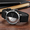 Trendy retro semicircular watch