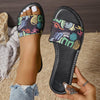 New Fashion Graffiti Print Sandals For Women Summer