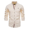 Men's Cotton And Linen Casual Long Sleeve Shirt