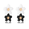 Multicolor trendy flower earrings